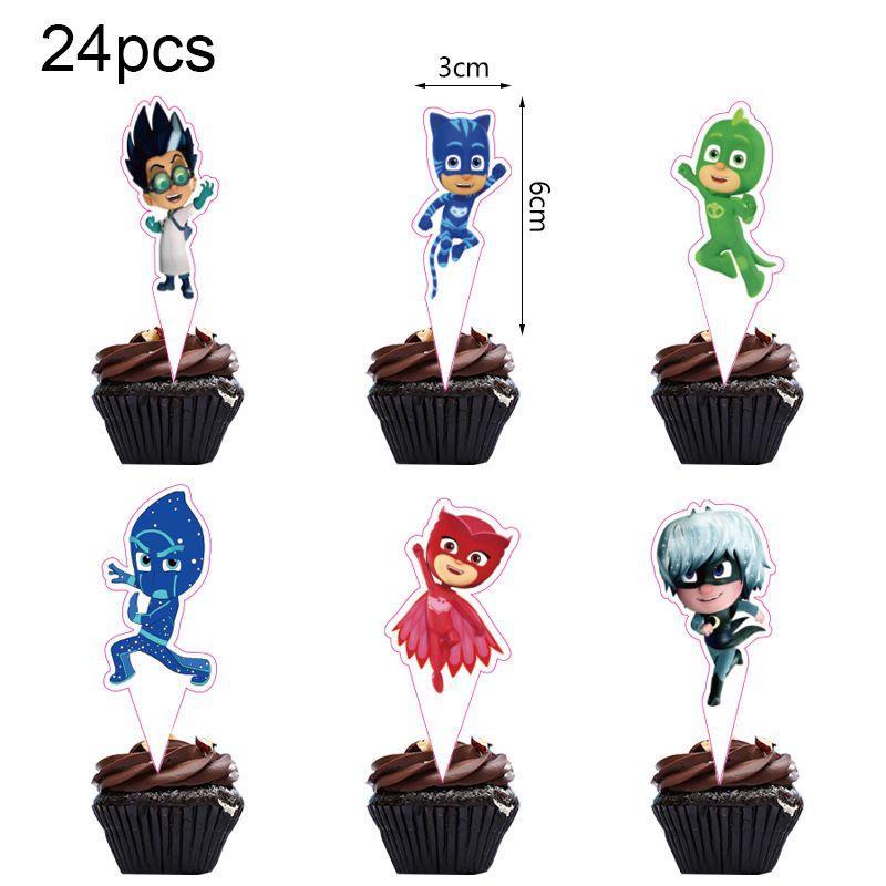 PJ Masks Mottoparty Zubehör mit fröhlicher Dekoration und festlichem Geschirr