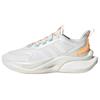 adidas Alphabounce+ Lace-Up Non-Slip Low-Top Casual Running Shoes Women Sneakers White Orange IF6033