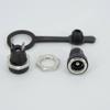 10pcs 5.5x2.1mm 5.5x2.5mm DC Female Panel Mount Power Jack Socket Supply Connector Plug Adapter 2 Terminal Type DC Plug with Cover Cap