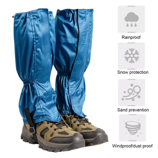 1 Pair Outdoor Leg Gaiter Adjustable Men Women Hiking Climbing Skiing Hunting Sand Guard Snow Boot Shoe Gaiter Leg Protector Cover