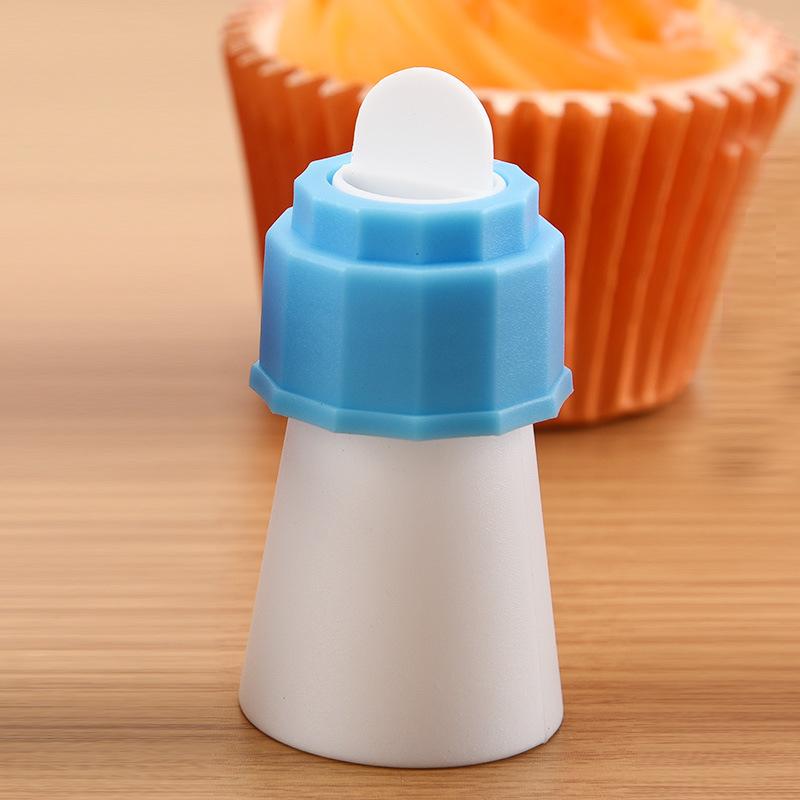 Icing Piping Bag Nozzle Converter Two-color Monochrome Cream Coupler Pastry Nozzles DIY Cup Cake Baking Decorating Tips Set