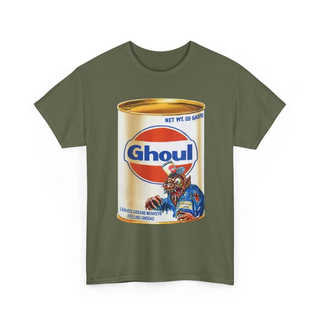 Wacky Packages Ghoul Olieblik Bedruikt Verzamelbaar T-shirt Grappig Gek Gulf Parodie
