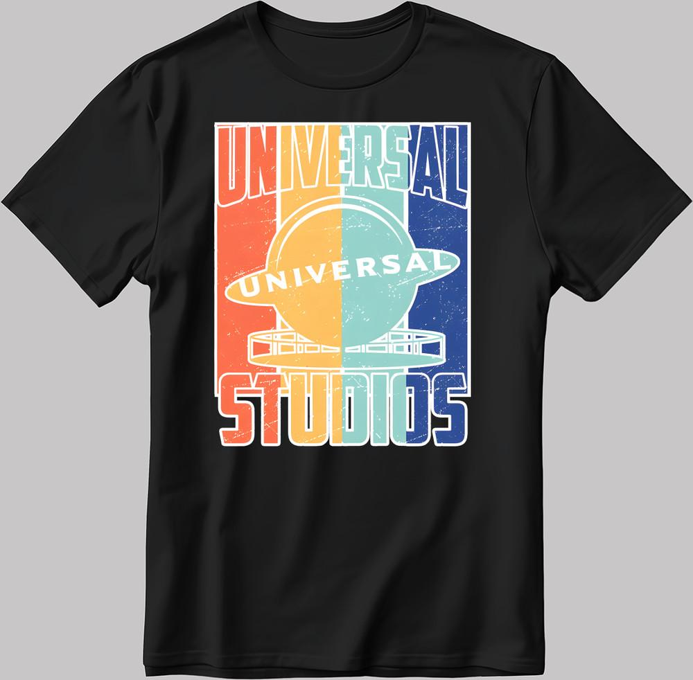Universal Studios Skyline Short Sleeve White-Black Men's / Women's T Shirt V055