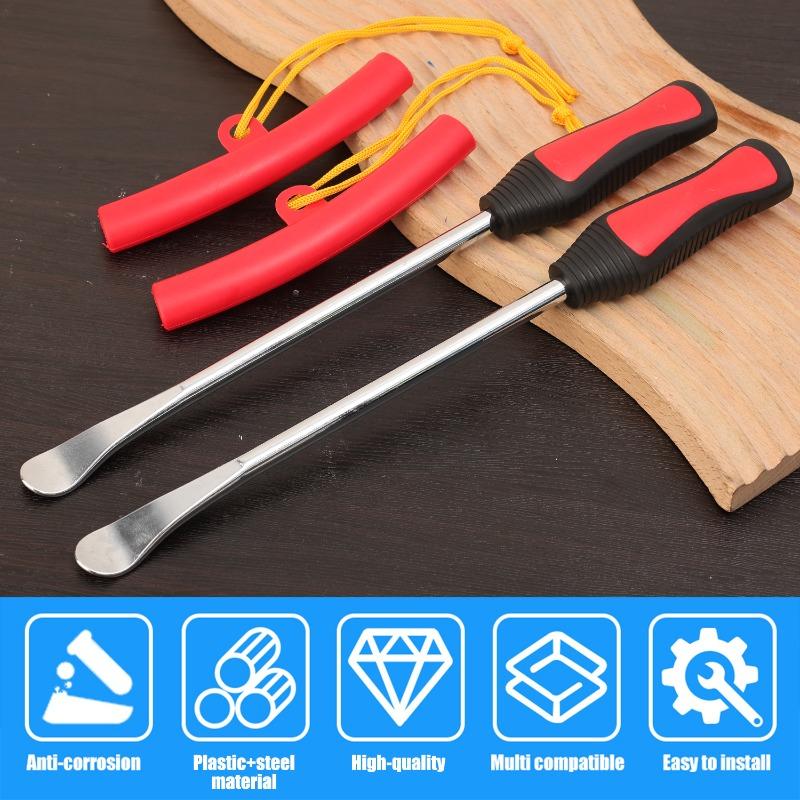 Tire Replacement Lever Tool Set Rustproof Corrosion Resistant Pry Bar Cloth Cloth Bag Steel Ring Protector Change Installation