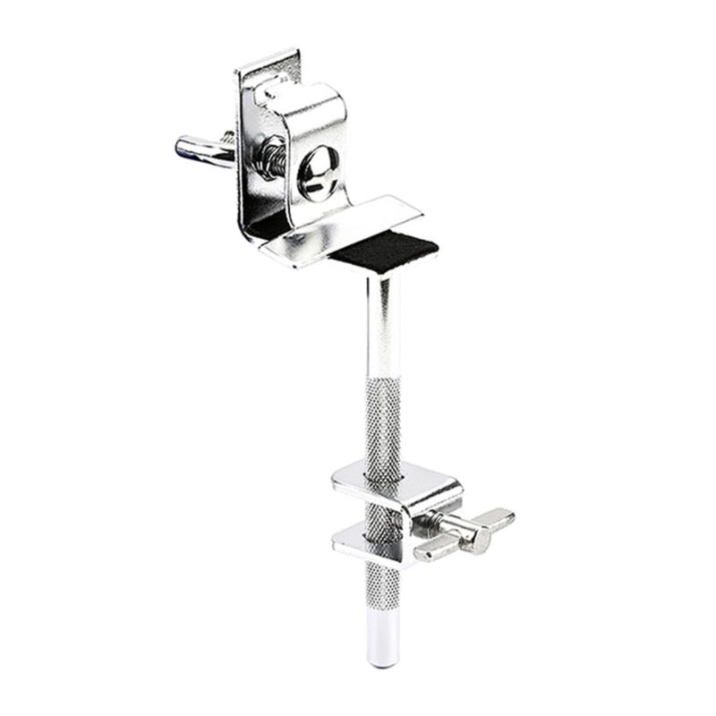 Op de Trommelrand Gemonteerde Koeienbelhouder Clip Metalen Koeienbel Klem Percussie Trommel Accessoire Een Koeienbel Omhoog of Omlaag Verstellen