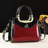 2026 New Shiny Leather Handbag for Women  Fashionable and Versatile Single Shoulder Crossbody Bag