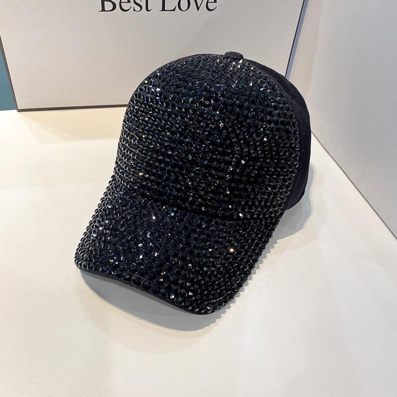 Summer Ladies Baseball Cap Korean Wild Spring and Autumn Rhinestone Caps Fashion Personality Street Highlights Hip-hop Hats KTB