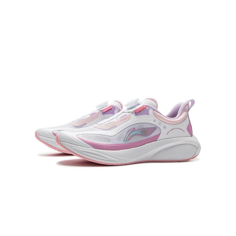 Li Ning Kids Comfortable Versatile Physical Test Shock Absorption Rebound Low-Top Running Shoes Unisex Running Shoes YKFV060-2