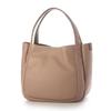 Bolso de mano de piel termoencogible, talla S, rosa [Isaac] (50)