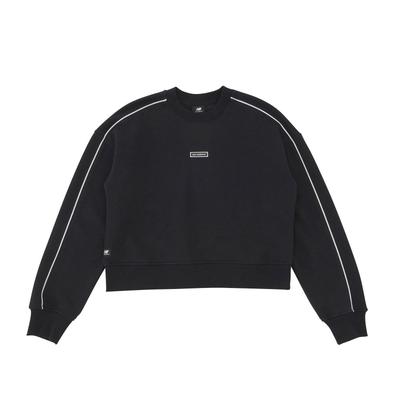 Fleece NB Essentials Brushed Fleece Crew WT33517 BK M Women's (Black)