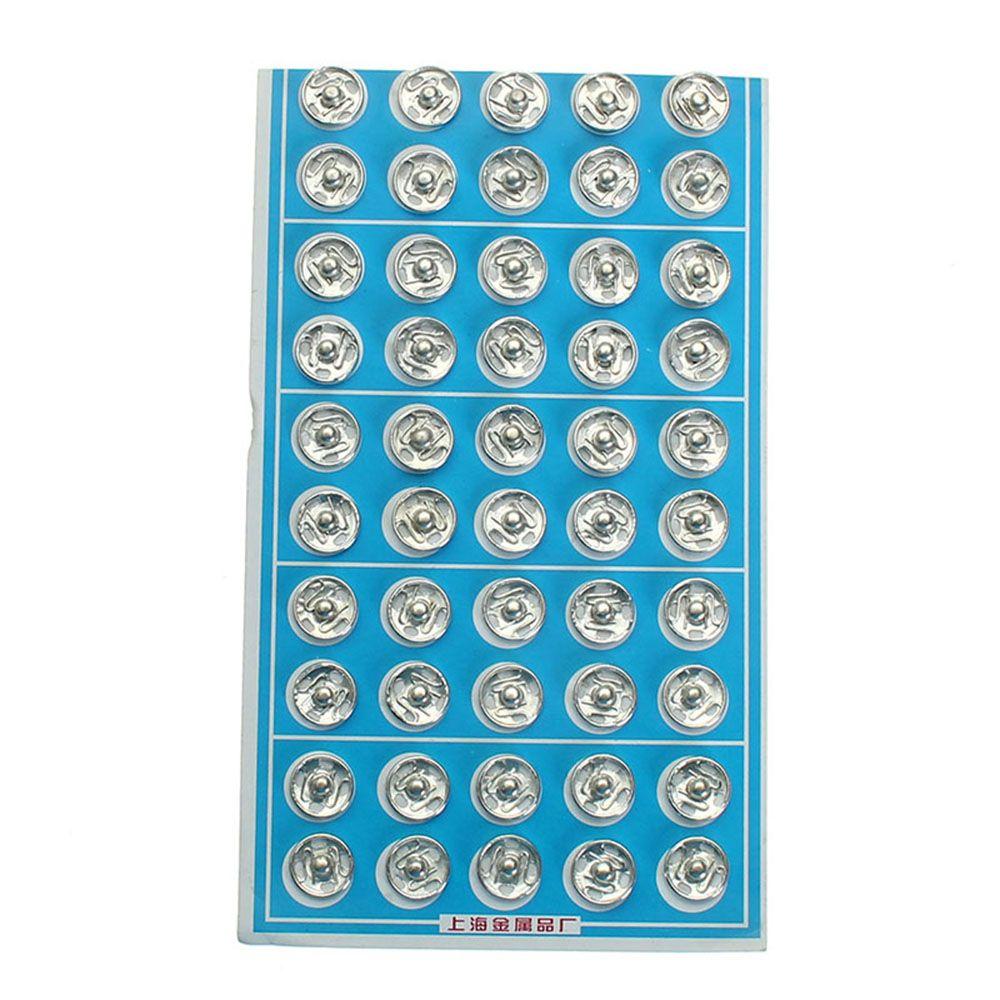 50 Pairs/set Diy Scrapbooking Stainless Steel Press Button Snap Buttons Metal Fasteners