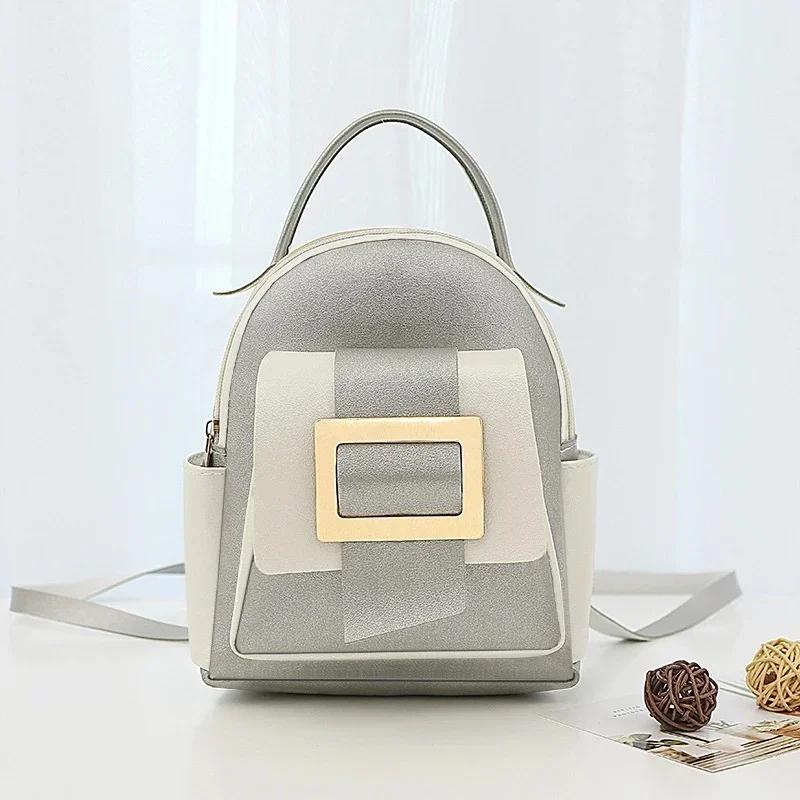 Luxury PU Leather Kawaii Backpack Cute Graceful Bagpack Mini Small School Bags for Girls Teenage Girls' Fashion