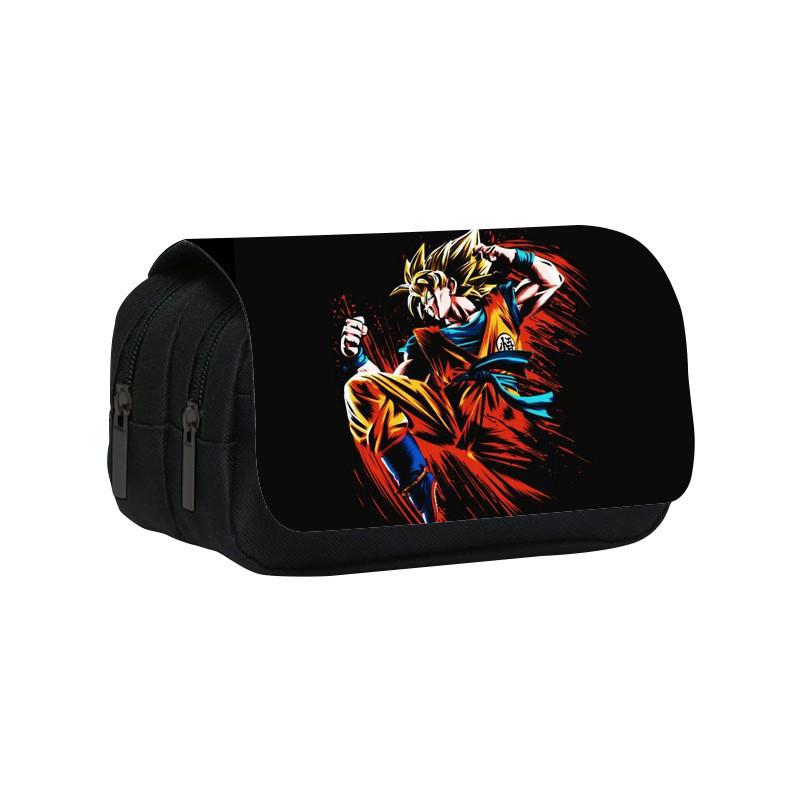 Dragon Ball Double Layer Pencil Case With Large Capacity For Students And Office Use