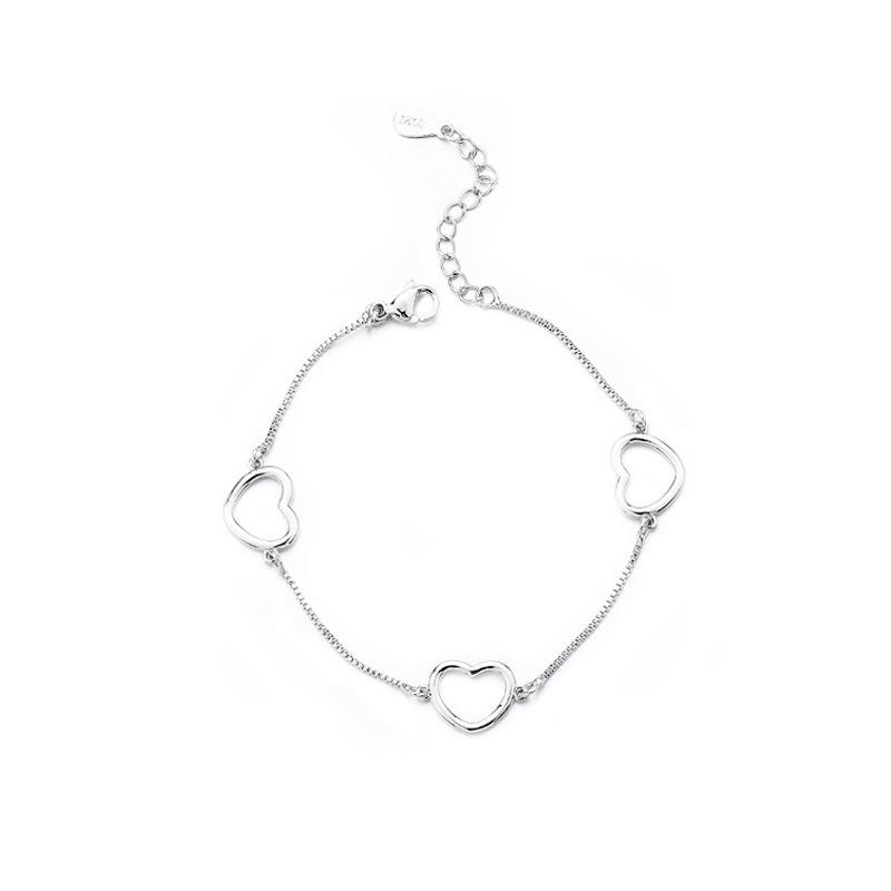 Kostenloser Versand Im Namen der Liebe Armband-Kombination DIY Design-Gefühl Einfaches Hohl-Herz-Armband Damen