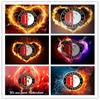 5D DIY Diamond Painting Football Feyenoord Logo Full Square or Round Resin Mosaic Embroidered Cross Stitch Gift Set Home Decor