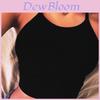 Women Fashion Sexy Black Summer Cotton Casual Suspenders Vest Top With Adjustable Fit