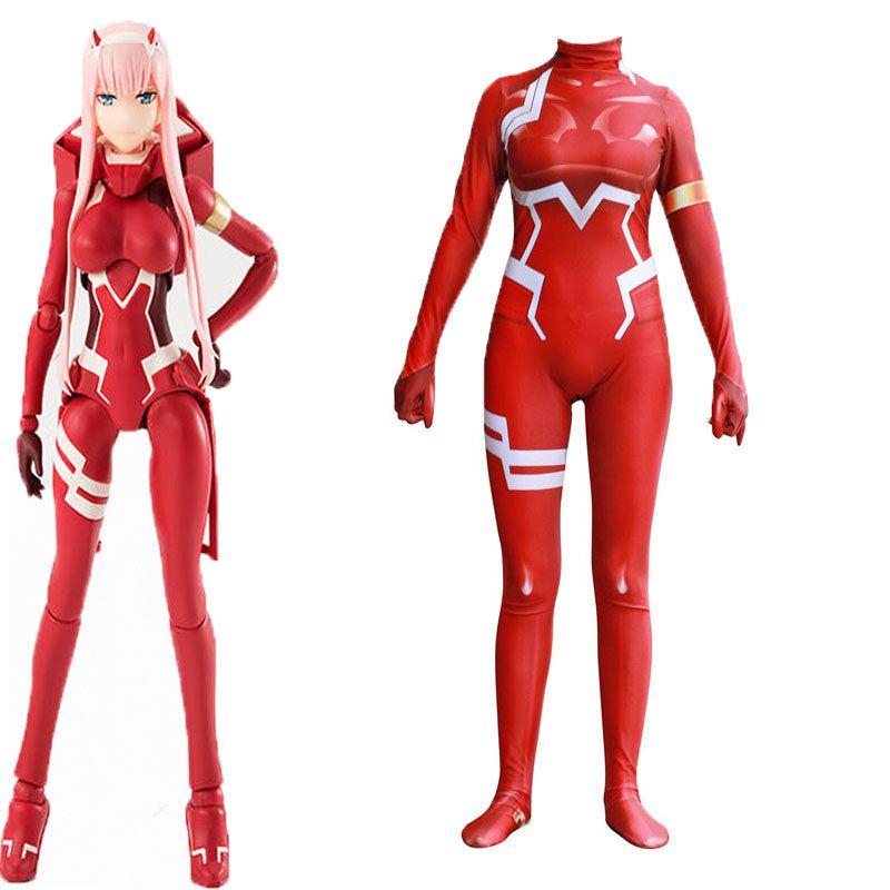 Elegant Darling In The Franxx Zero Two 02 Cosplay Bodysuit Perfect For Theme Parties