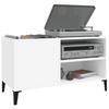 Vidaxl Board Cabinet, White, 84.5X38X48 Cm, Wood-Based Material