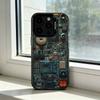 Inside Circuit B-Board Phone Case For iPhone 17,16,15,14,13,12,11 Plus,Pro Max,XS,Colorful Silver Black Cover