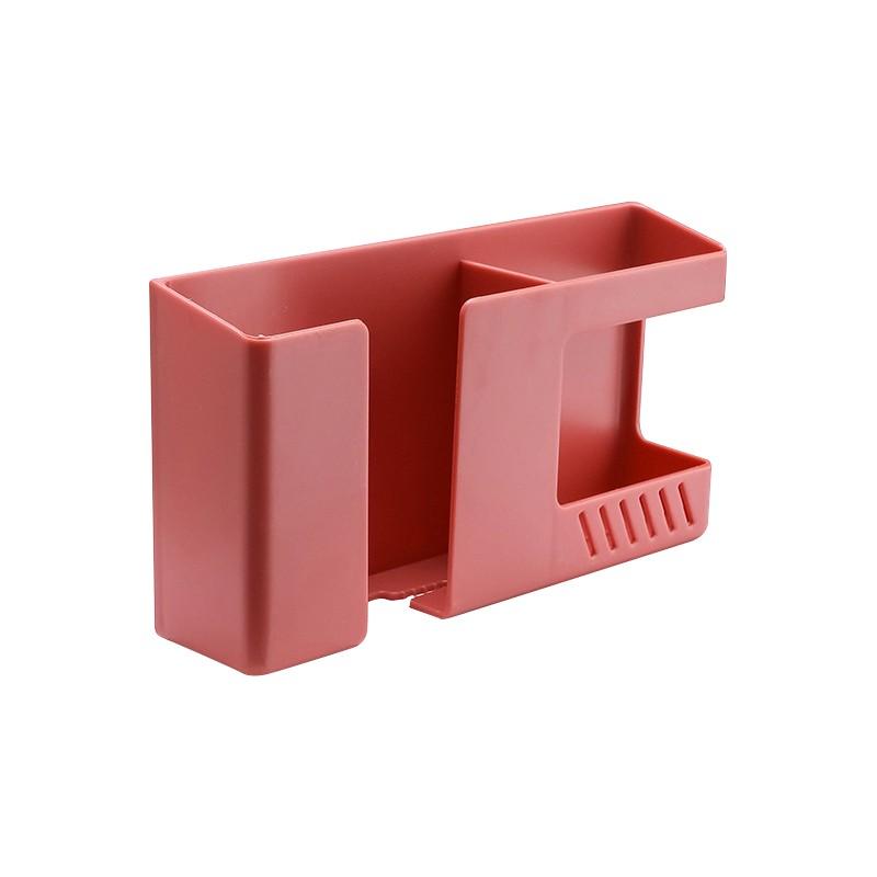 Organisateur mural boîte de rangement télécommande montée prise de téléphone portable support mural charge support multifonction support
