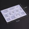 12 Designs Cabochon Silicone Mold Necklace Pendant Resin Jewelry Making Mould DIY Hand Craft