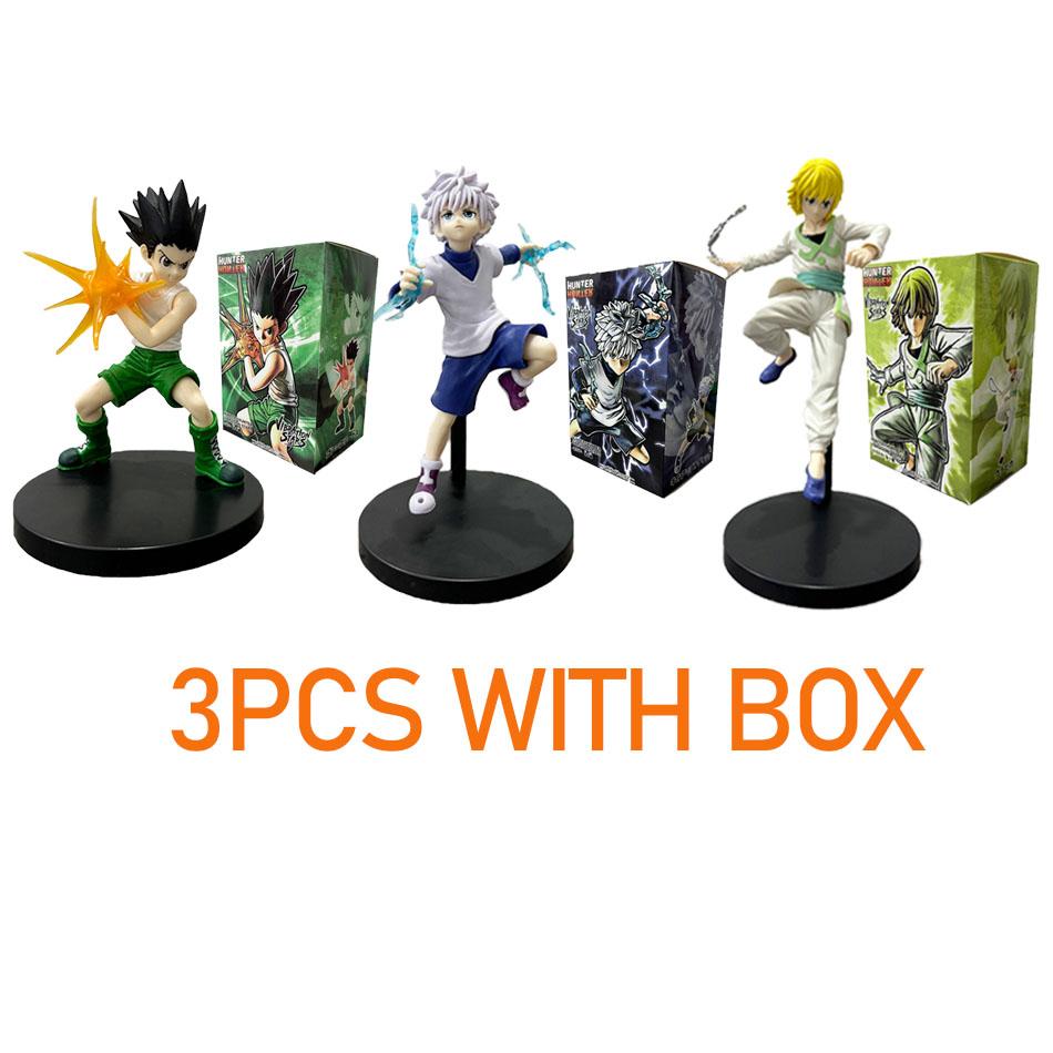 Hunter Anime Figures Killua Zoldyck Action Figure Kurapika Figurine Collectible Model Adult Room Decor Toys X GON FREECSS Poseable Articulated Scale