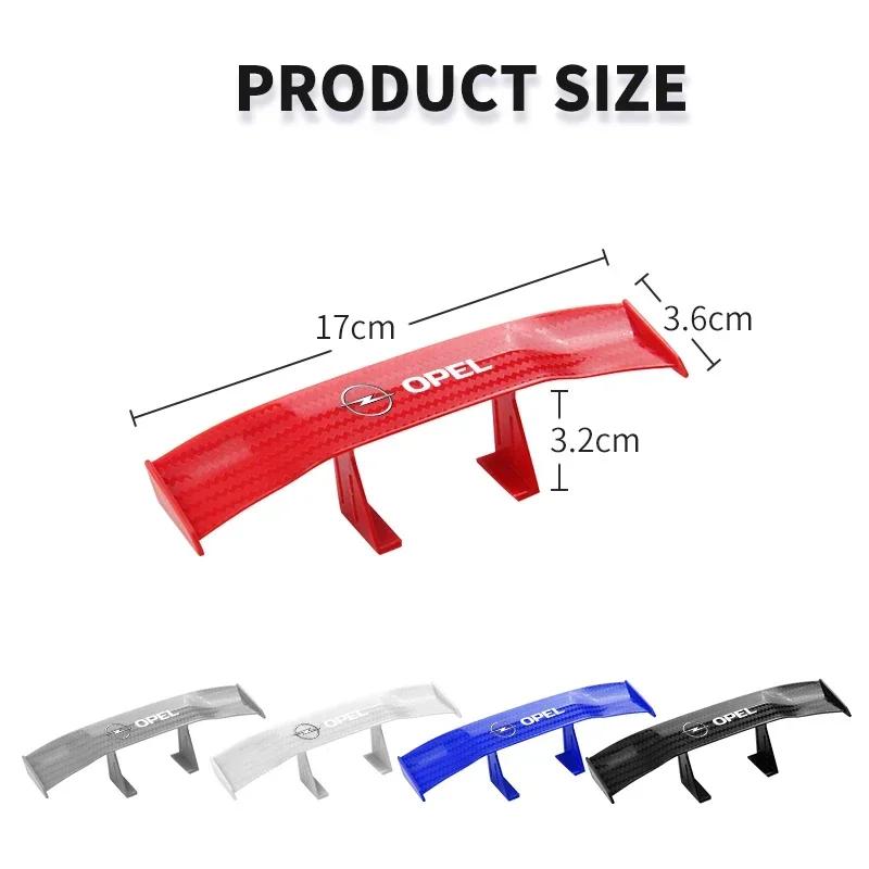 Q1022Q102Mini spoiler de carro Asa traseira Aspecto de Fibra de Carbono Asas traseiras Modelo Para Opel Astra Insignia Mokka Zafira Corsa Vectra Antara Meriva