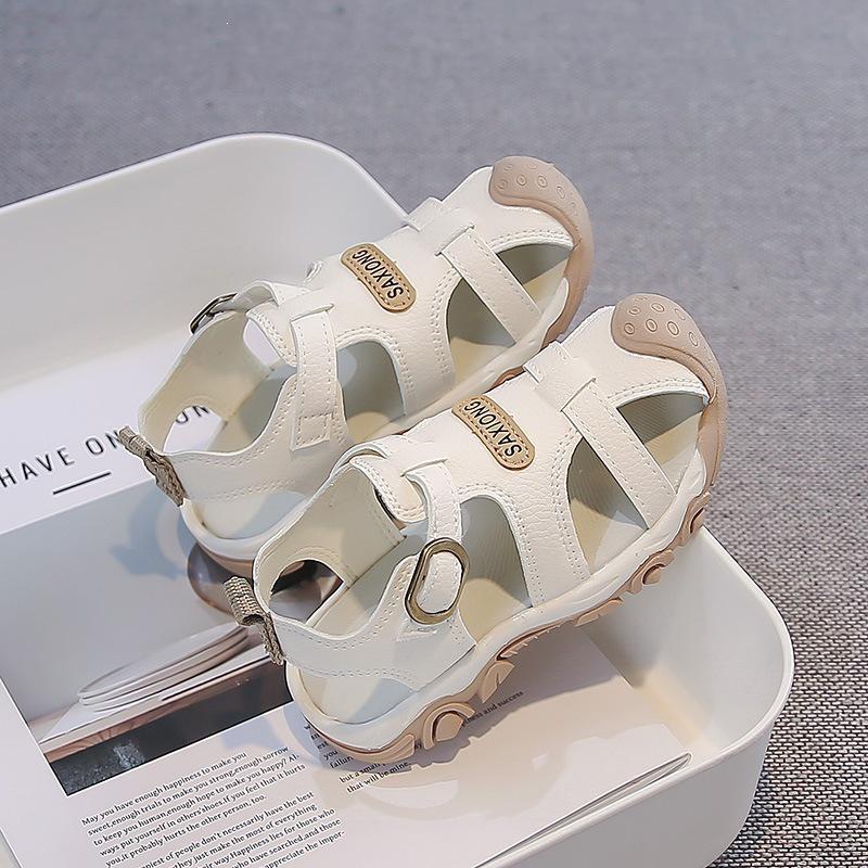 Breathable Boys' Non-slip Closed-toe Sandals for Outdoor Beach - Summer 2026 Primary School Kids with New Soft Sole