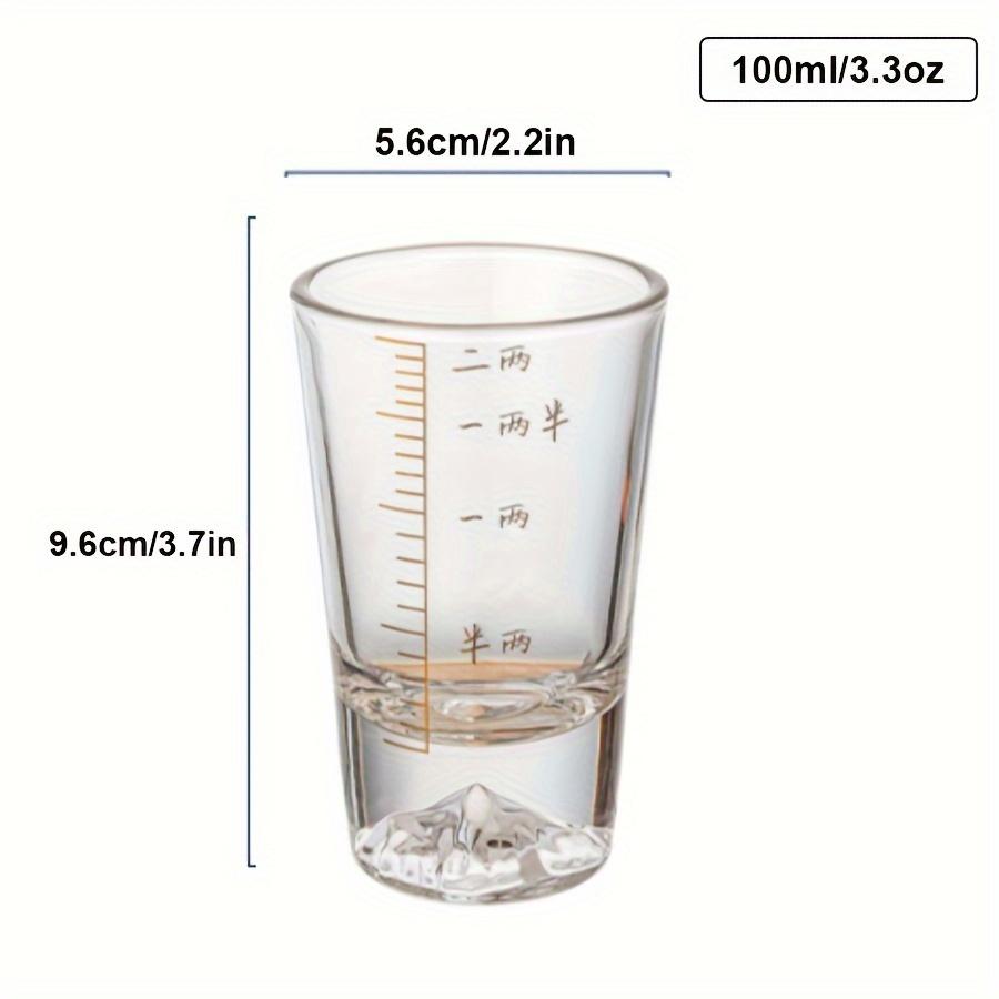 1pc/6pcs Mountain Shot Cups Shot Glasses Small Wine Cups Chinese Baijiu Cups For Bar Pub Club Restaurant And Home Use Drinkware