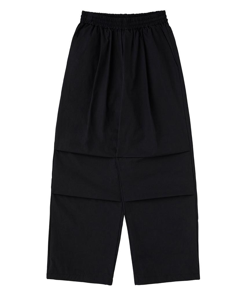 URBANAGE [2Pack] Waterproof One-Pleat Parachute Wide Pants (3 Colors) (Type C)