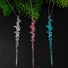 12 Stück Kristall Weihnachts Eiszapfen Ornamente zum Aufhängen am Baum Klare Acryl Eiszapfen Ornamente für Weihnachten Neujahr Feiertag Hochzeit Winterparty Dekoration