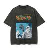 Anime Dragon Ball Cosplay Πλυμένο T-Shirt Βαμβακερό Κοντομάνικο Φαρδύ Μεγάλο Casual Αθλητικό Γυμναστικής T-Shirt Ανδρικά Ρούχα Harajuku