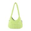 Dámska taška cez rameno Veľkokapacitná taška na zips Jednofarebná Polstrovaná Puffer Prešívaná Tote Taška Cestovanie Nakupovanie Crossbody Taška Puff Sling Bag