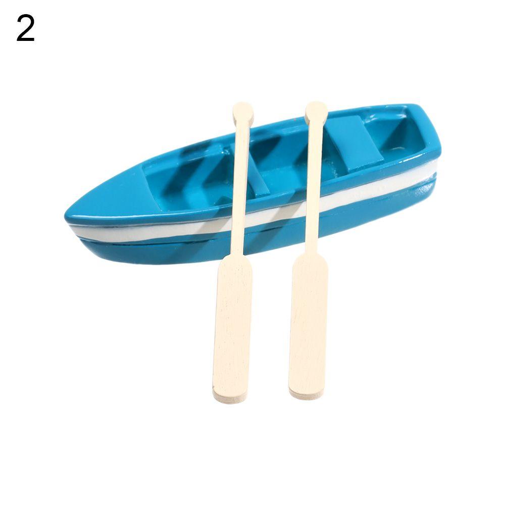 Accessories DIY Micro Landscape Sea View Ornaments Boat Mini Paddle