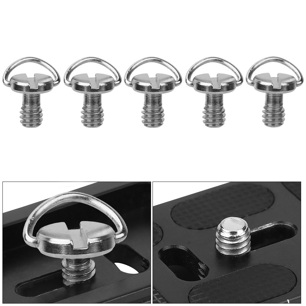 5PCS 1 4 Camera Screw for Quick Release Plate 1 4inch Folding C ring Adapter Tripod Monopod
