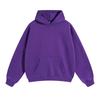 Autumn/Winter Unisex Loose Fleece-Lined Hooded Sweatshirt Jacket with Drop Shoulders - Solid Color Trendy Style In Stock