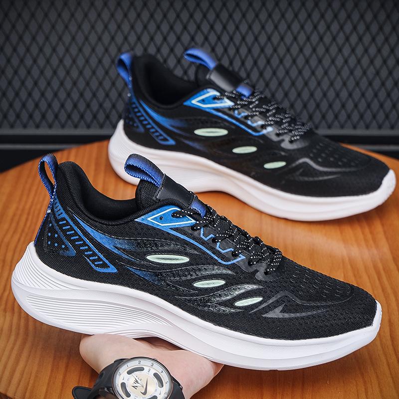 Fashion Men's Sports Casual Shoes Spring and Autumn Breathable Flat Shoes Light and Comfortable Plus Size 39-49 White Tennis Men's Shoes