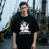 THE PIRATE BAY Loď Rargb Pirátstvo Potlačené Tričko Vrcholy Vzor Plávajúcej Pirátskej Lode Vrcholy Tričko Unisex Bavlnené Tričko
