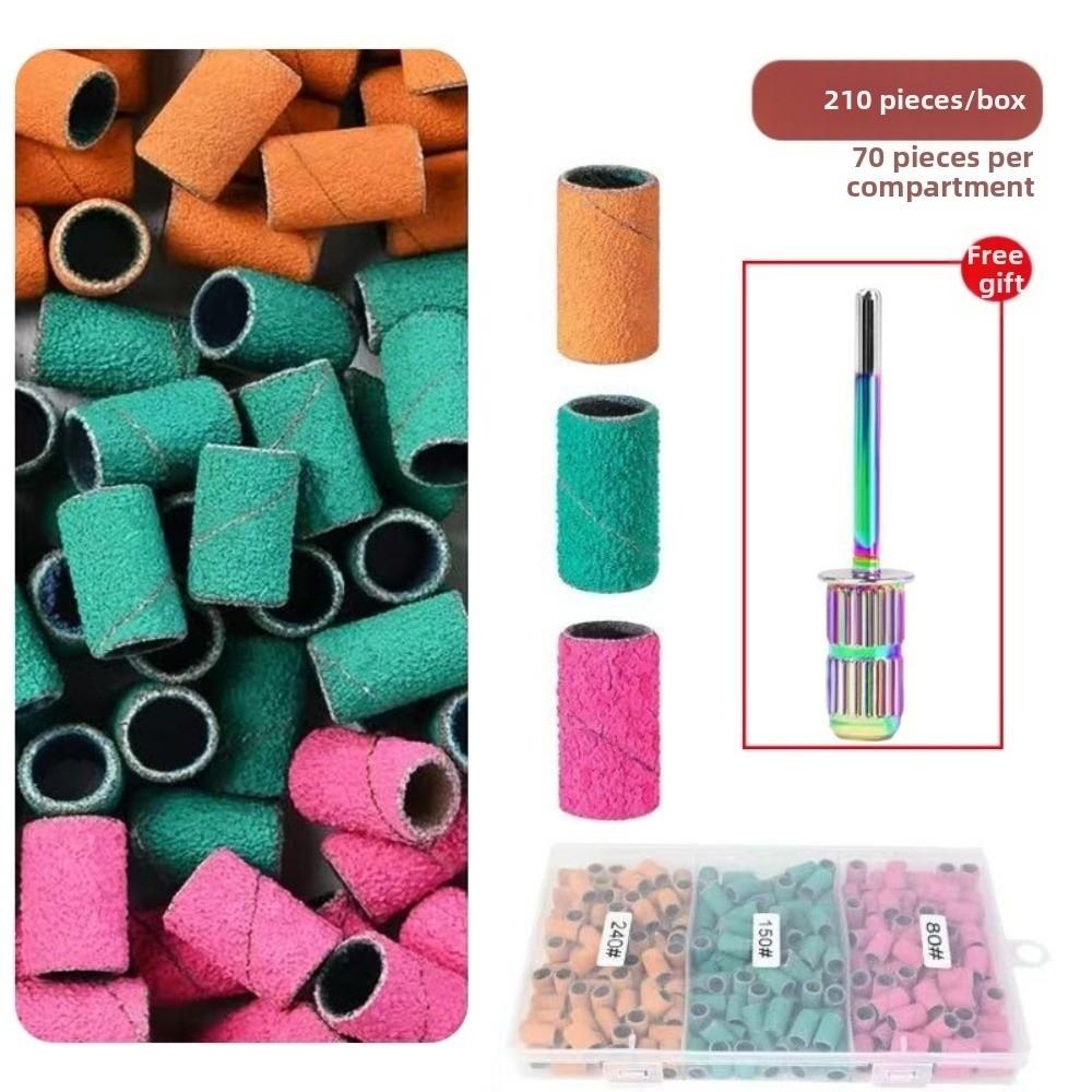75/210Pcs Multi-functional Nail Drill Bits Portable Nail Grinder Polish Nail Salon