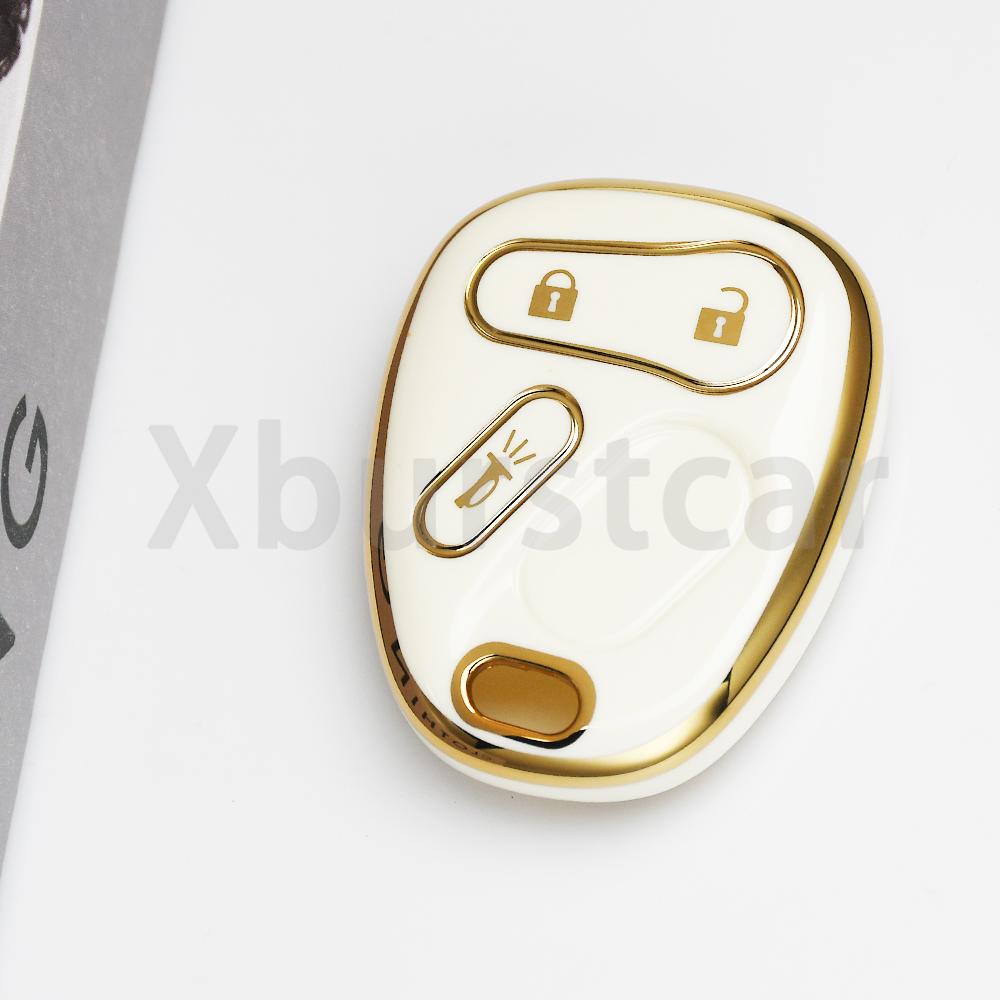 3/4 Button Shell Fob Cover Car Key Cover For Gmc Sierra Sonoma Yukon For Chevrolet S10 Saturn Silverado Suburban Gmc Tahoe Alarm