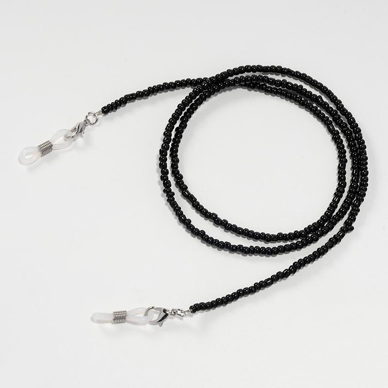 Colorful Rice Bead Glasses Chain Beaded Eyewear Lanyard Woman Face-Mask Strap Neck Cord Anti-Drop Sunglasses Holder Rope