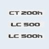 Glanzend Zwart 3D ABS Letters Cijfer CT200h LC500 LC500h HYBRID Embleem Voor Lexus Auto Kofferbak Logo Sticker Badge Accessoires