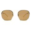 Saint Laurent Lunettes de Soleil Homme Bronze Irrégulières S Sl 422 001 52