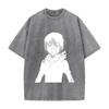 Anime Noragami Yato Graphic T Shirt Men Women Short Sleeve Clothing Casual Cotton Tshirt Vintage Washed T-shirt Harajuku Tops