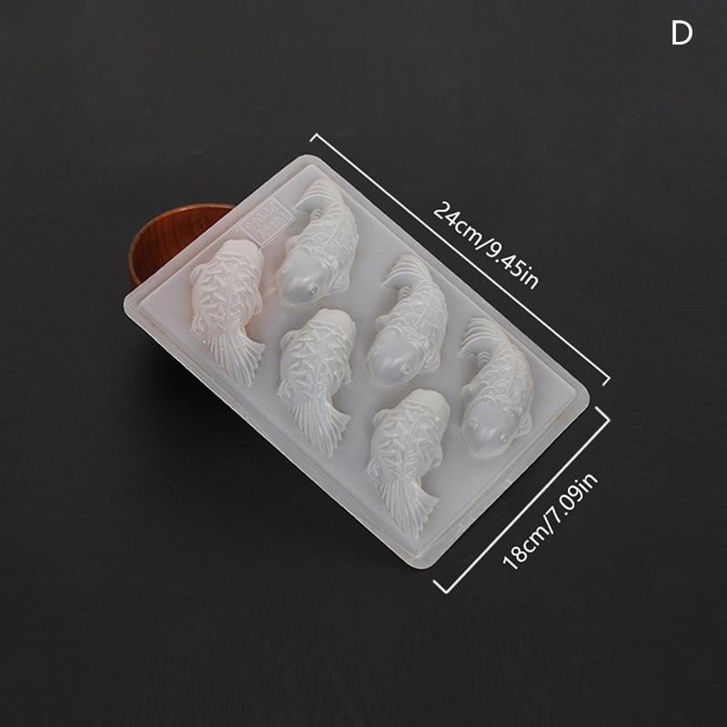 Moule à Poisson 3D Forme Poisson Koi Plastique Gâteau Chocolat Gelée Moule Bricolage Savon Fait Main Moule Sugarcraft Moules de Cuisson