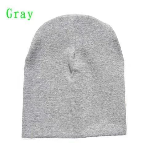 0-3 Years Old Solid Children Knitted Hat Newborn Baby Winter Cotton Warm Cap Spring Autumn Toddler Beanie Boy Girl Hats