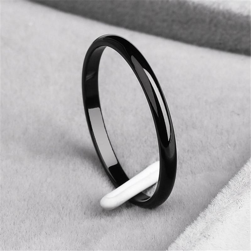 Titanstahl, glatt, für Hochzeit, Verlobung, Roségold, Paarringe, Schmuck