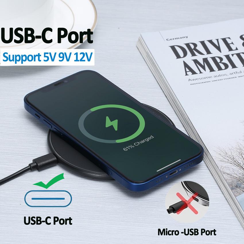60W Qi Wireless Charger Pad For iPhone 15 14 13 X Pro Samsung Xiaomi Galaxy Huawei Mobile Phone Chargers Induction Super Fast Charging Dock Station