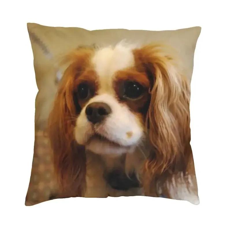 Cavalier King Charles Spaniel Luxe Kussenhoes Huisdecoratie Hond Dier Kussens Voor Bank Dubbelzijdig Print Stoelkussen