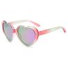 Fashion Fantasy Gradient Sunglasses Peach Heart Anti UV Sun Glasses Colorful Rainbow Design Stylish Eyewear Trendy